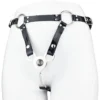 Stainless Steel Sex Toy Metal Negative Chastity Lock High Quality One-piece Welding with PU Belt Chastity Device for Man