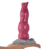 Long Silicone Realistic Curly Coated Retriever Penis Sex Toys Dildos for Women Lager Monster Dog Knot Women Dildos