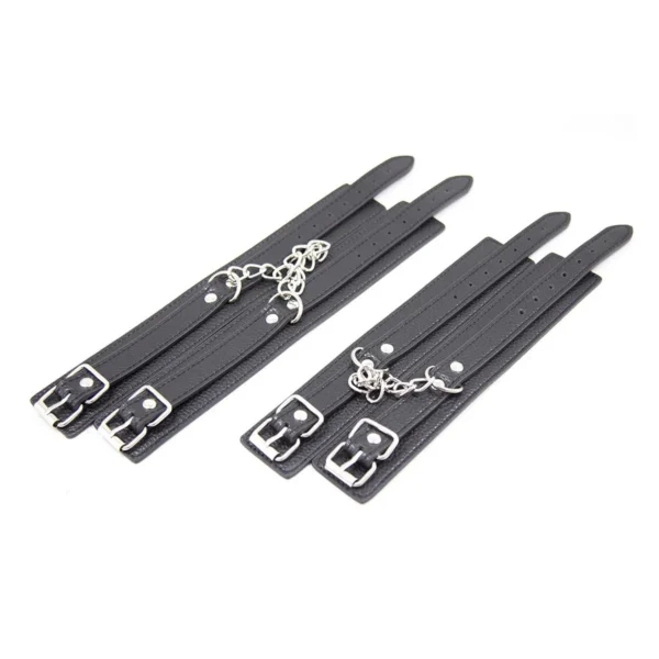 Handcuffs Leather Shackle Sex Handcuffs Needle Buckle Sex Hand Chain Shackle