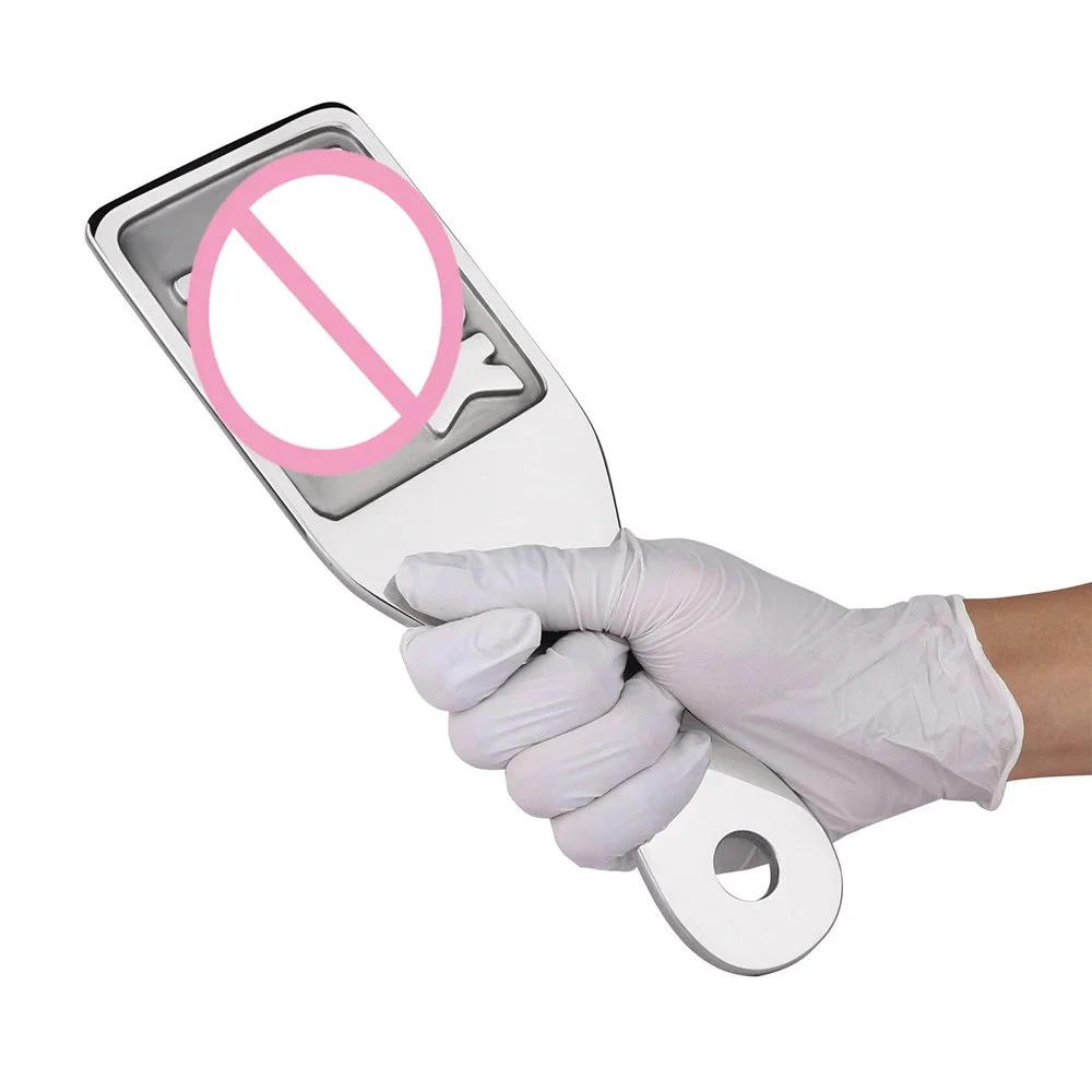 Heavy Metal Handheld Spanking Paddle Adult Erotic Cosplay Game Sex Toy for Man Woman Couples Bed Flirting Game Pleasure