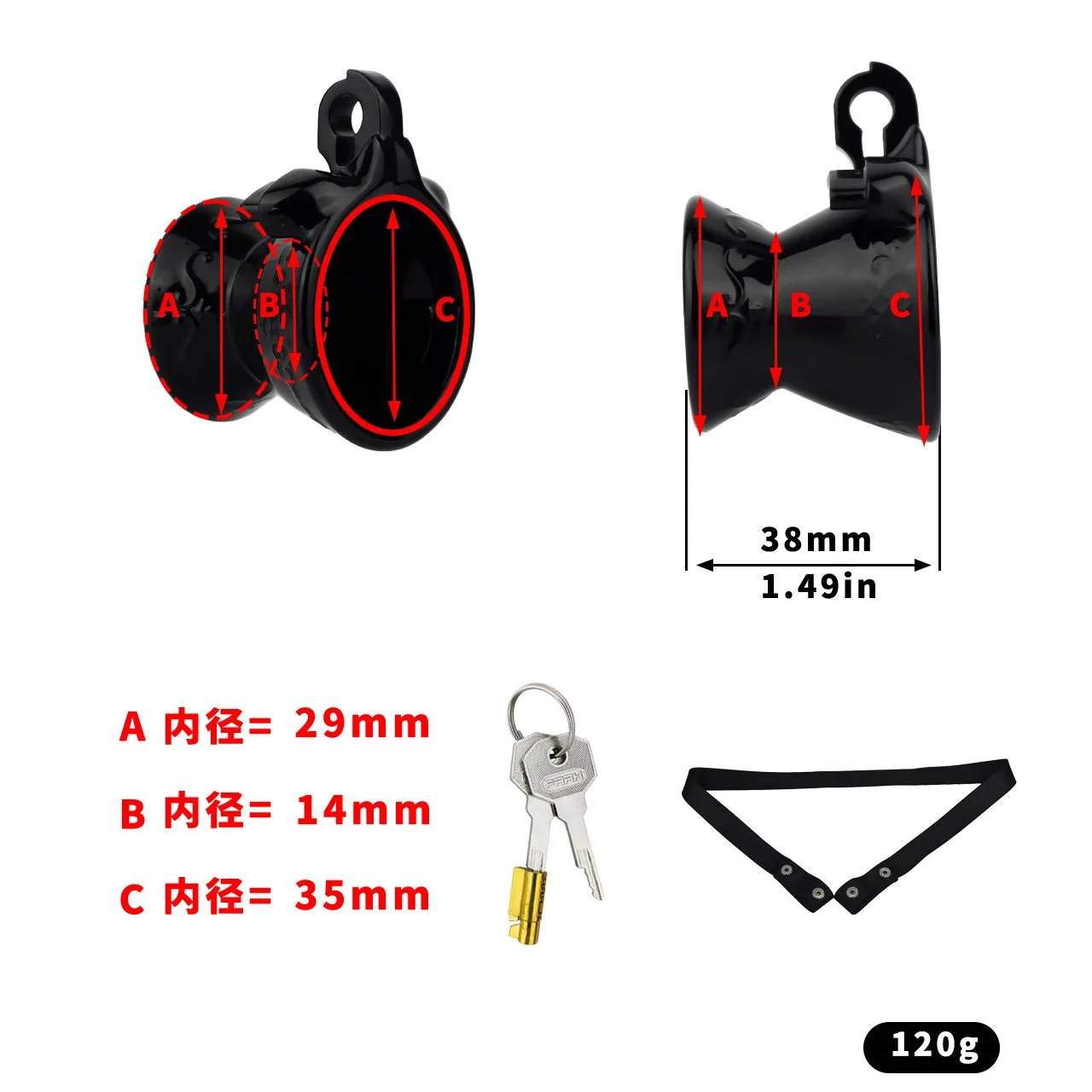Resin Chastity Lock Male Chastity Delayed Ejaculation Toy Wearable Chastity Device Couple Flirting Adult Toy
