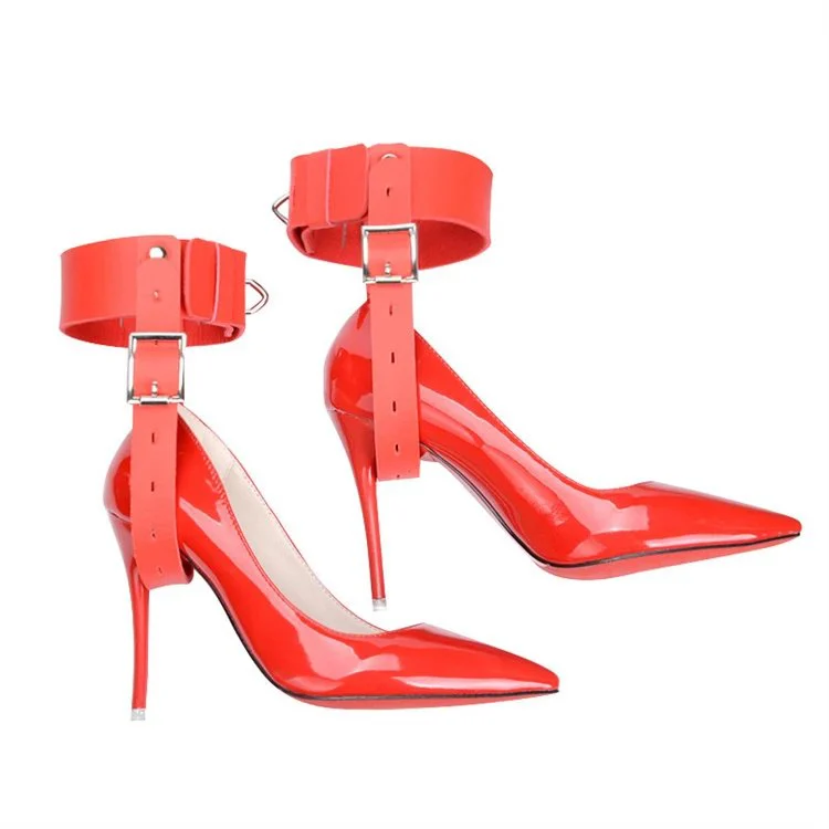 Best Price Erotic Sex Toys for Woman Bondage PU Leather High Heels Bondage