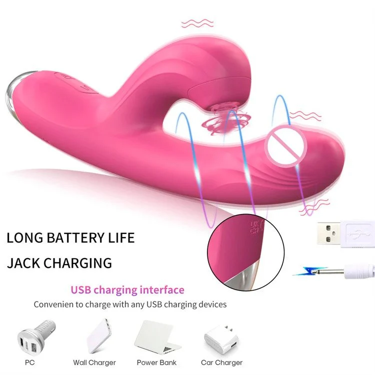 Rechargeable AV Wand G Spot Dildo Massager Vibrator Dildo Sucking Vibrator for Women Sex Toys