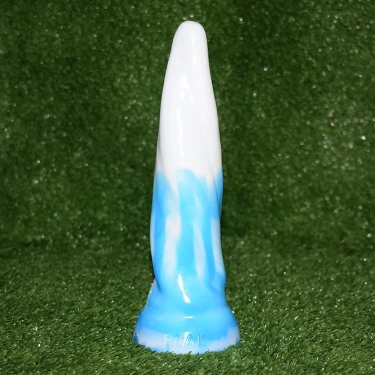 Anal Dildo Blue and White Chinese Porcelain Stylish Anal Sex Toys New Fashion Silicone Twist Screw Butt Plug for Female