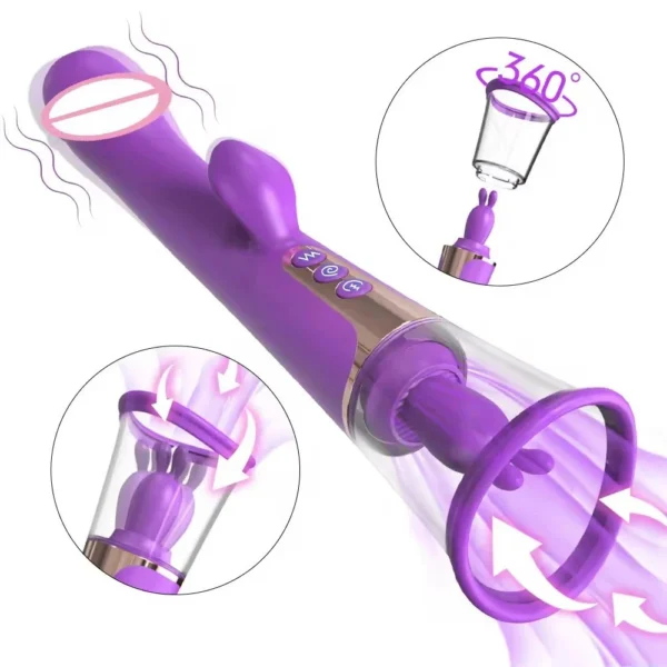 3 in 1 G Spot Vibrator Clitoris Stimulator Licking Tongue Clitoral Sucking Vibrator Masturbator for Women