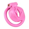 Sissy Chastity Cage pink Pussy Small Chastity Cock Cages Vagina Male Chastity Devices Lock 4 Rings for Sissy Men