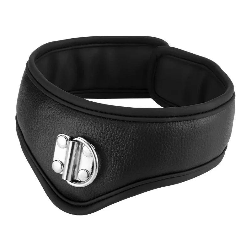 Best Quality Sex Products Black Collar With Traction Chain Leather Sex Leather Collars for Women