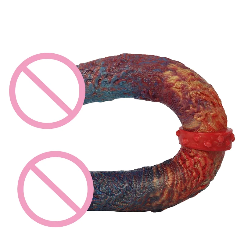 Aliexpress Streamer Color Double Heads Sex Toys Dildo Cock Penis Realistic Dildo Suction Cup Penis Soft Dildos
