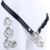 SML Sizes Chastity Cock Cage Built-in Lock Role Playing Sex Toy for Men Gay Penis Abstinence Chastity Belt