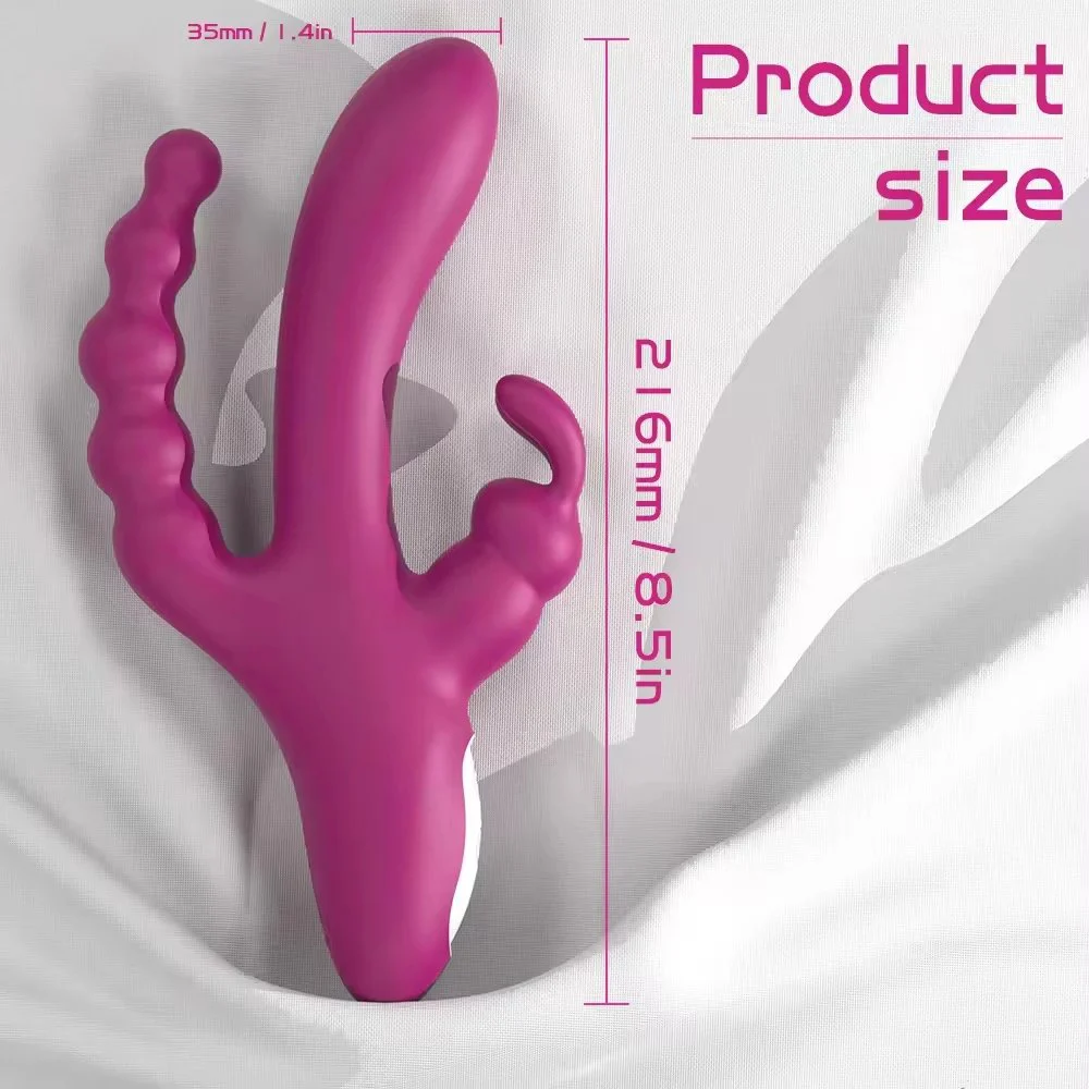 3 in 1 Vibrator Clitoris Stimulator Anal G-spot Consoladores Para Muje Vibrator for Women