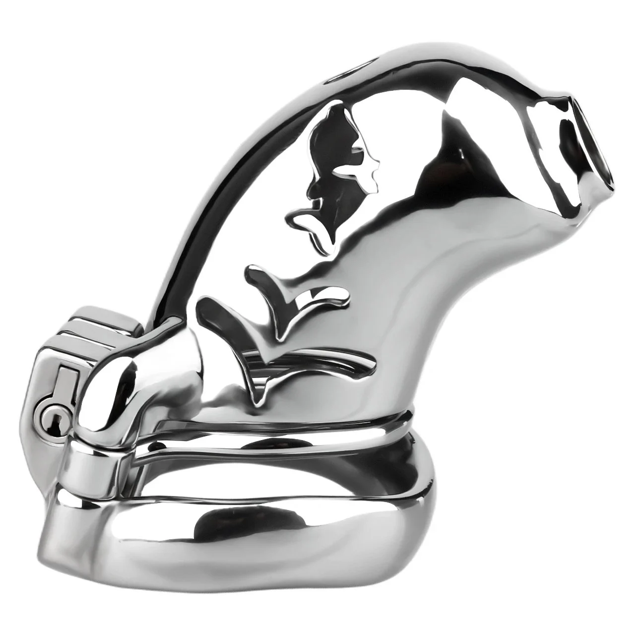 Sissy Male Chastity Cage with Anti-Fall Off Ring Heavy Duty Metal Cock Cage with Silicone Urethral Plug Sex Toys for Men