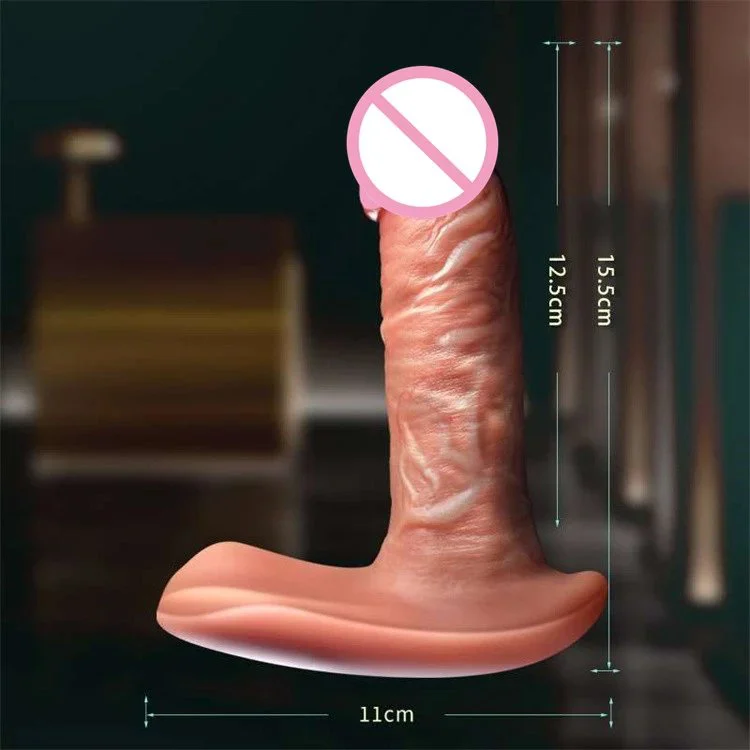 Rechargeable Wireless Remote Control Heating Thrusting Realistic Wearable Dildo Vibrator Sex Toys for Women