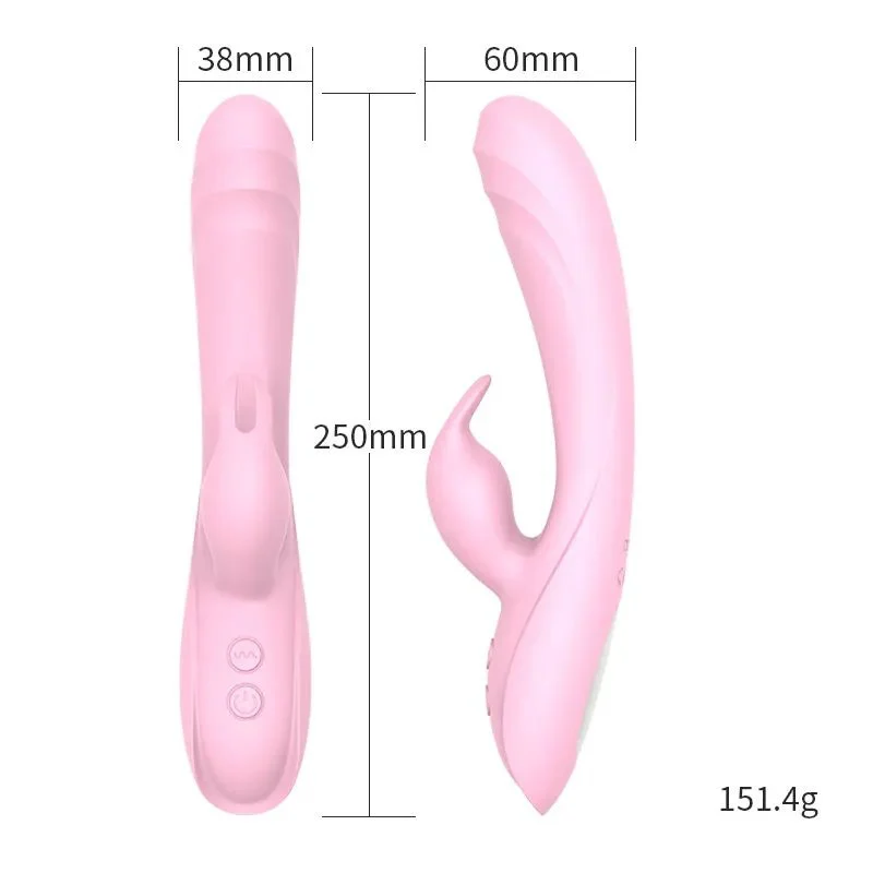 Rechargeable Rabbit Vibrator for Women G-Spot Clitoris & Vagina Nipples Stimulating Massager
