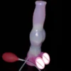 Adult Dog Squirting Dildo Gorgeous Ejaculation Dildo for Women Flexible Sex Tool Silicone Animal Penis