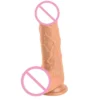 Adult Sex Toy Artificial Penis Female G-spot Realistic Soft 100% Waterproof Stimulator with Suction Cup