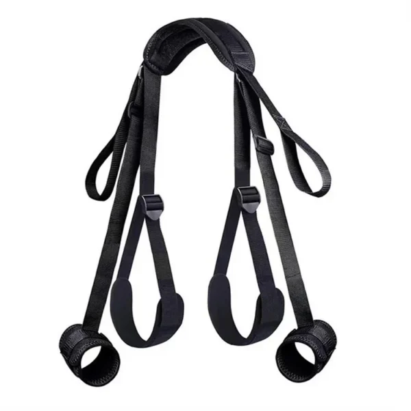 Bondage Erotic Adult Toys Adjustable Legs Straps Handcuffs Wrist to Thigh Restraints
