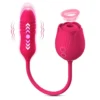Rose Retractable Sucking Vibrating Jumping Egg Female Masturbation Sex Toys