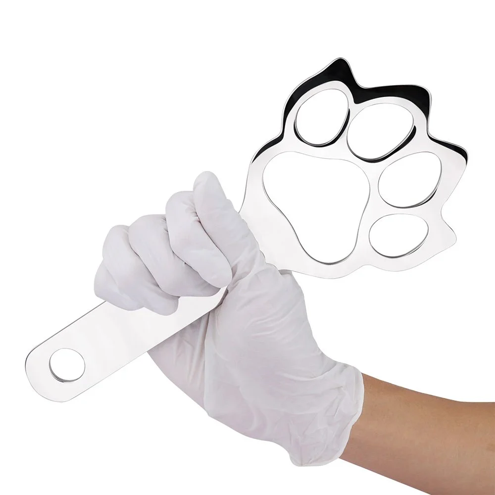 1Premium Metal Paddle with Unique Cat Paw Design Adjustable and Comfortable for Intimate Play