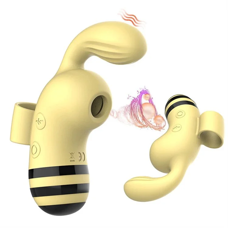 Sex Toys for Women Cute Animal Silicone Nipple Stimulator Mini Finger Clitoral Sucking Bee Vibrator