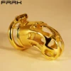 Total High 110mm 304 Stainless Steel Gold Plated Sex Product Chastity Belt Bondage for Men