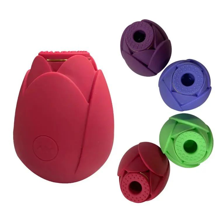 Rose Flower Vibrator 10 Speed Vagina Nipple Clitoral Sucking Vibrator Sex Toys for Women Lotus Vibrator
