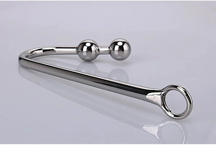 Adult Anal Sex Toys Stainless Steel Adult Product with Anal Beads Hole Metal Butt Plug Anal