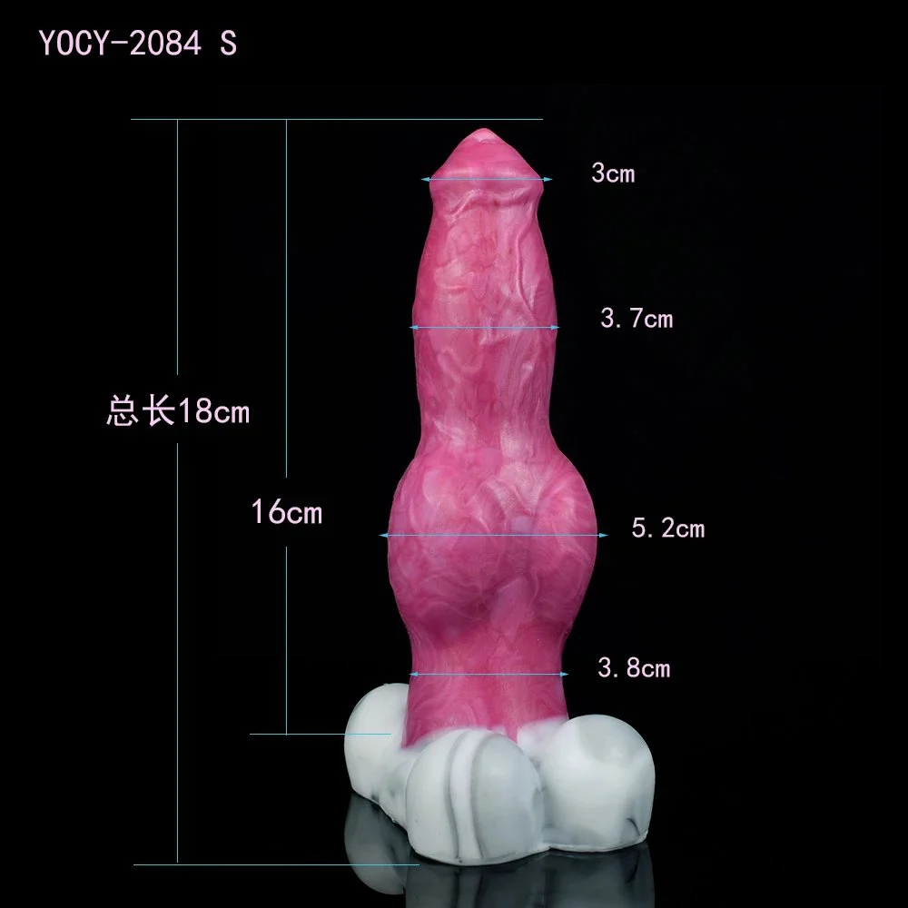 9.06 Inch Huge Animal Sheep Artificial Penis Color Gory Liquid Silicone Sex Products for Women Sex