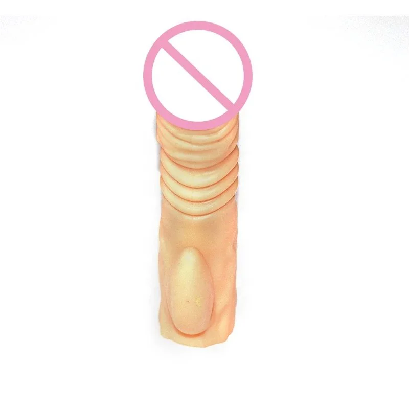 Male Penis Sleeve Clitoris Stimulation Condoms Penis Enlargement Massage Cover