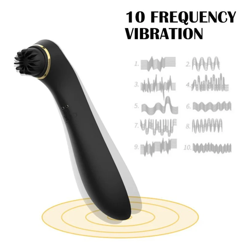 Sex Toys 2 in 1 Vibrator 360 Rotating Head Clitoral Licking Female Masturbation Vibrator