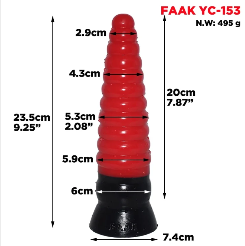 9.25 Long Huge Realistic Dildo Strapon Penis Women Anal Toys Red and Black Strap on Ribbed Sex Male Dildo for Women