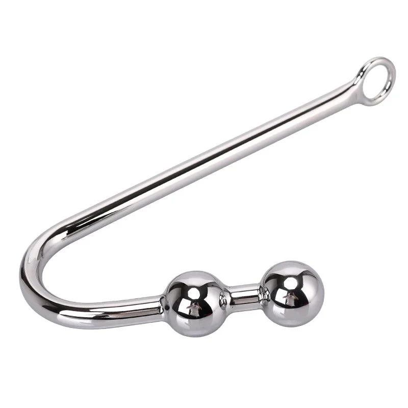 Adult Anal Sex Toys Stainless Steel Adult Product with Anal Beads Hole Metal Butt Plug Anal