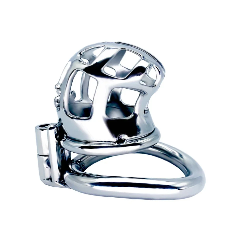 Total High 50mm 304 Stainless Steel Male Chastity Belt Bondage for Men