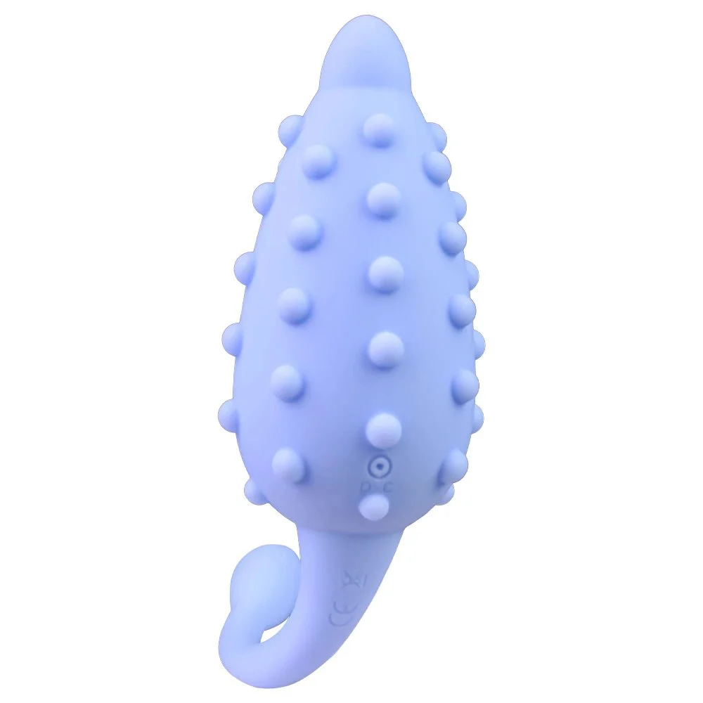Steel Toothed Wolf Girly Color Liquid Silicone Vibrator Masturbator Jumping Egg Adult Sex Toys