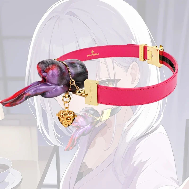 Adult Sex Toy Gag for Mouth Bondage for Master Play Silicone Material Props Dog Head Shape Three Color Matching Gags