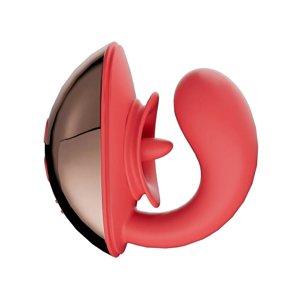 Strong Vibrating Rose Sex Toy for Egg Skipping Multi-Frequency Female Masturbator Adult Flirting Tongue Licking Toy