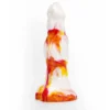 Ancient Mythical Beast-Hakutaku Flame Penis Sex Toy for Women Liquid Silicone Adult Sex Toys Dildo