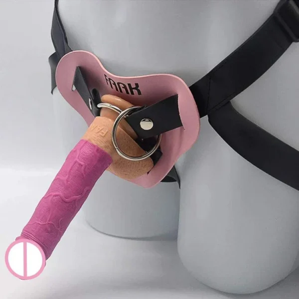 BDSM Sex Toy Harness Strap on Silicone Dildo Realistic Strap-on Strapless Leather Strapon Dildo for Lesbian Women Men