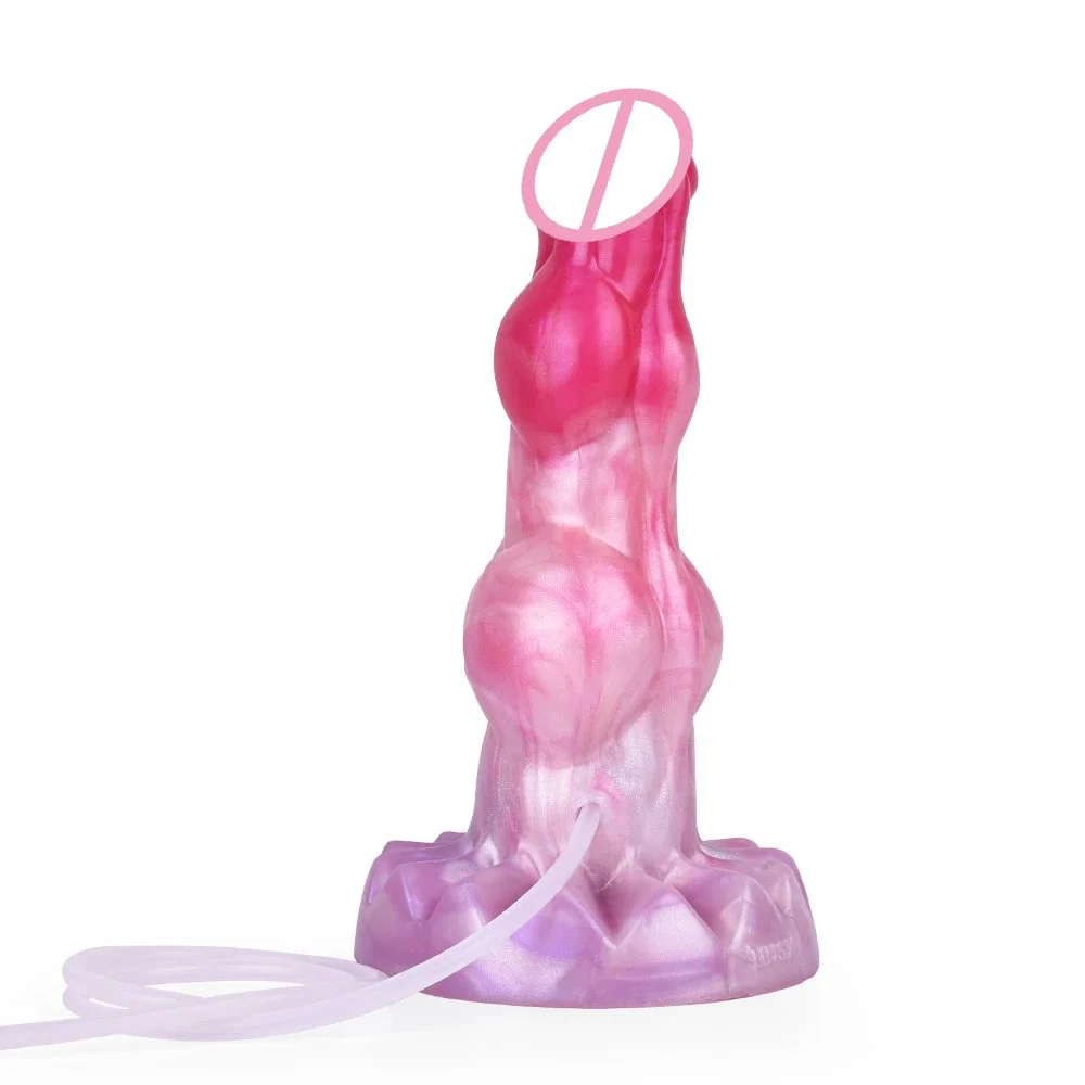 Animal Dog Cock Squirting Dildo for Women G-Spot Anal Plug Ejaculating Sex Toys for Adult