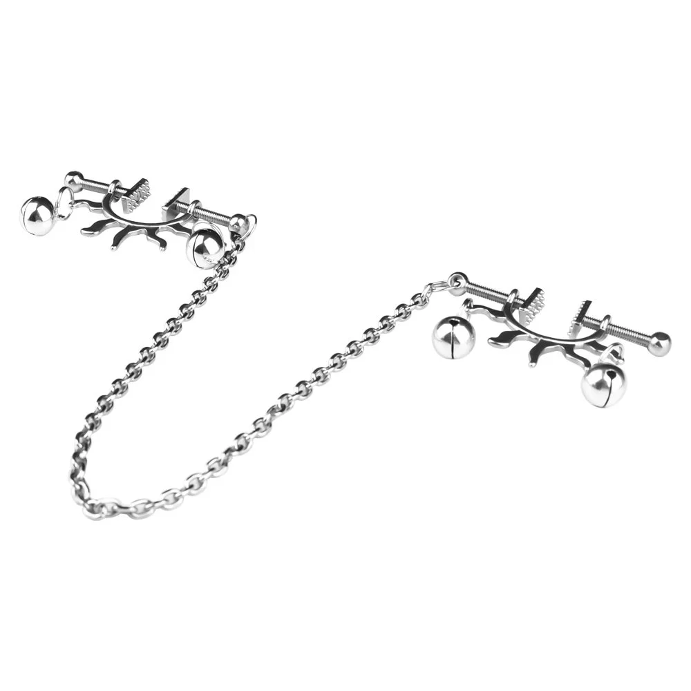 Adjustable Metal Nipple Clamps Adjustable Nipple Clips for Women Non Piercing Nipple Rings Toy
