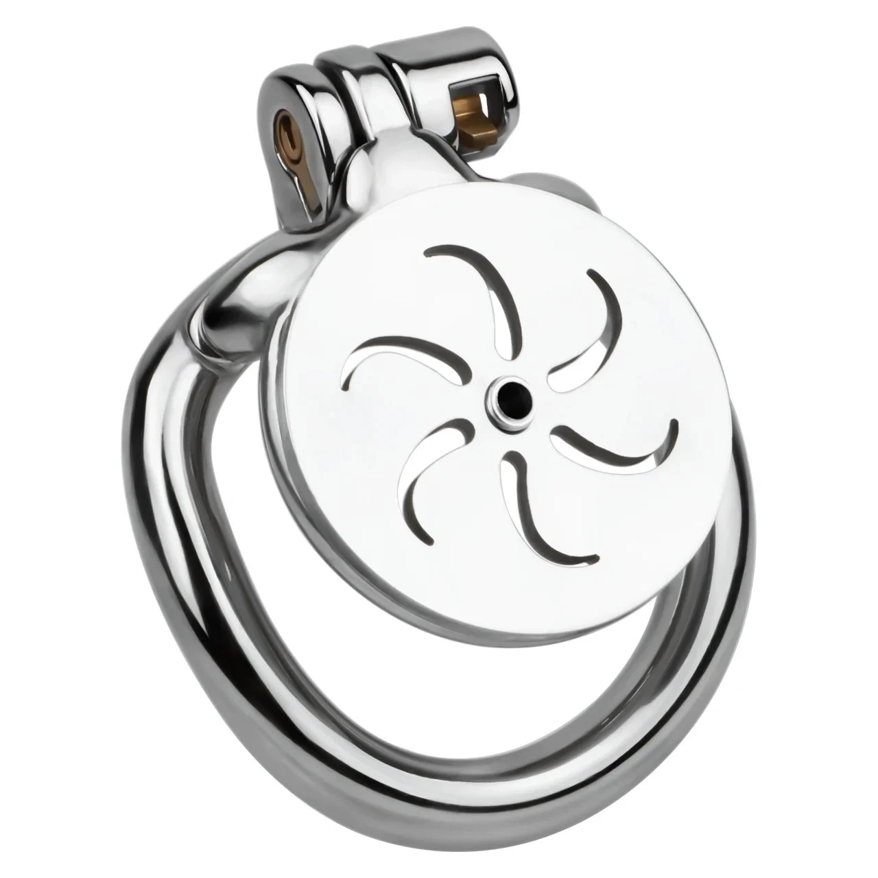 Stainless Steel Wearable Male Chastity Cage with Built-in Catheter, Stimulating Sensation SM Bondage Penis Cage Sex Toy