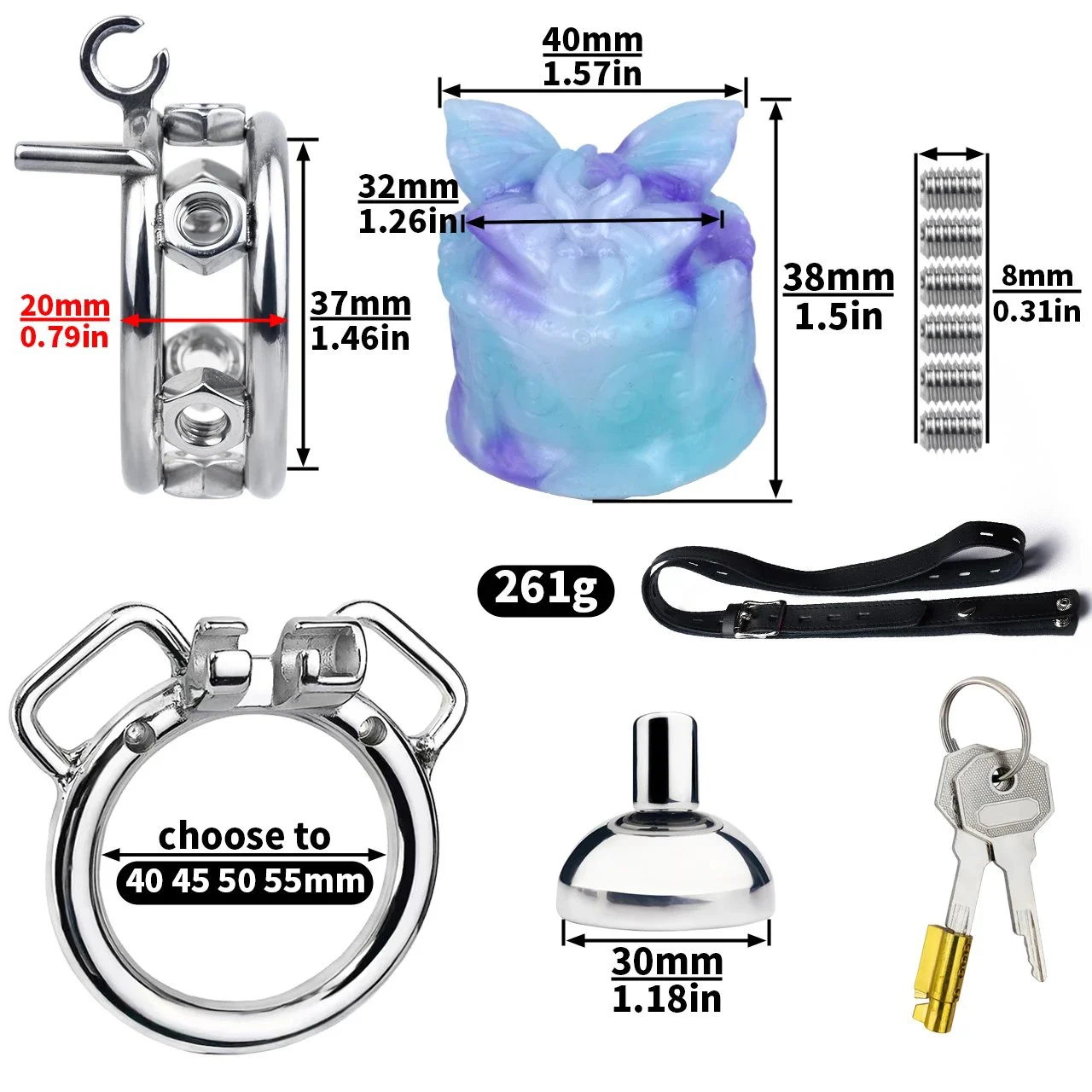 Strap on Two Color butterfly Cock Cage for Male Guy Sissy Sex Tools Chastity Device Erotic Cosplay