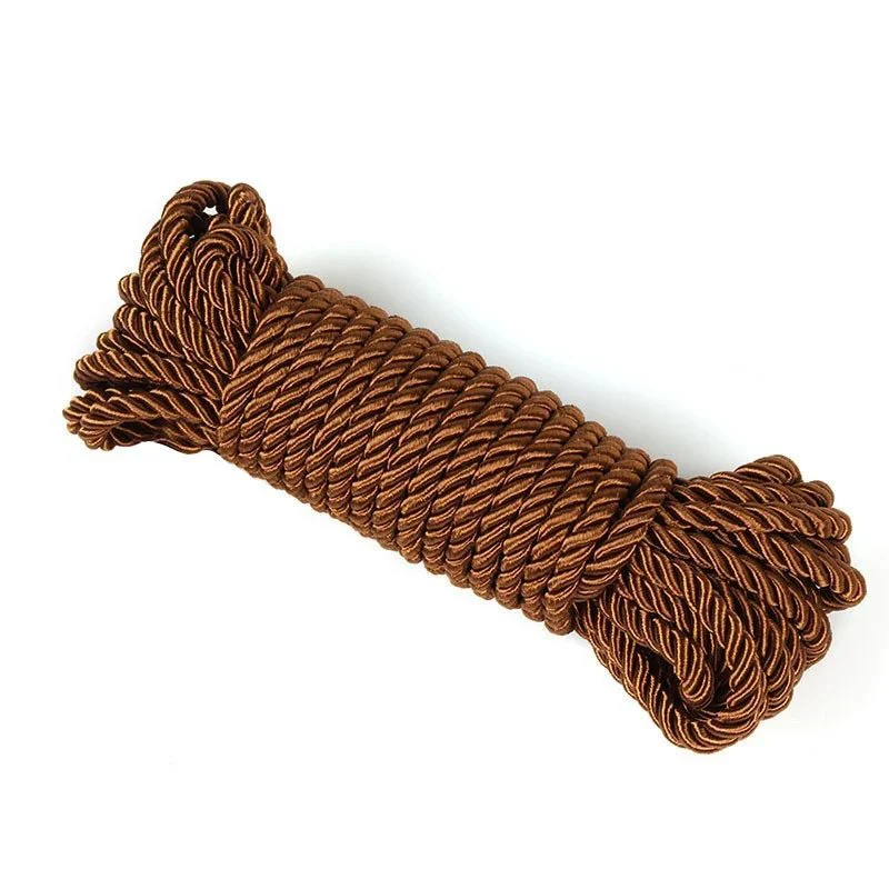 Adult Sex Silk Rope Male And Female Training Binding And Restraint 10 Meters Colorful Hand Woven Rope