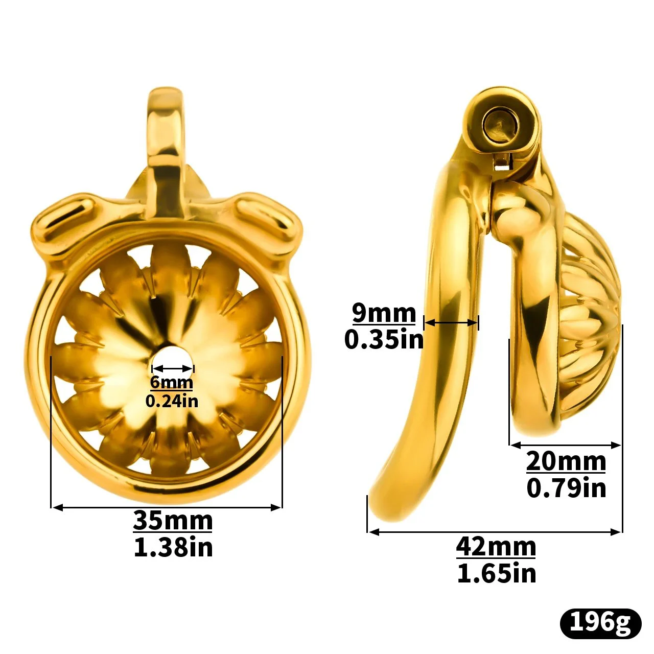 Sunflower Metal Hollow Male Penis Cage Device Penis Cage with Catheter Stainless Steel Chastity Cage Male BDSM Sex Toy