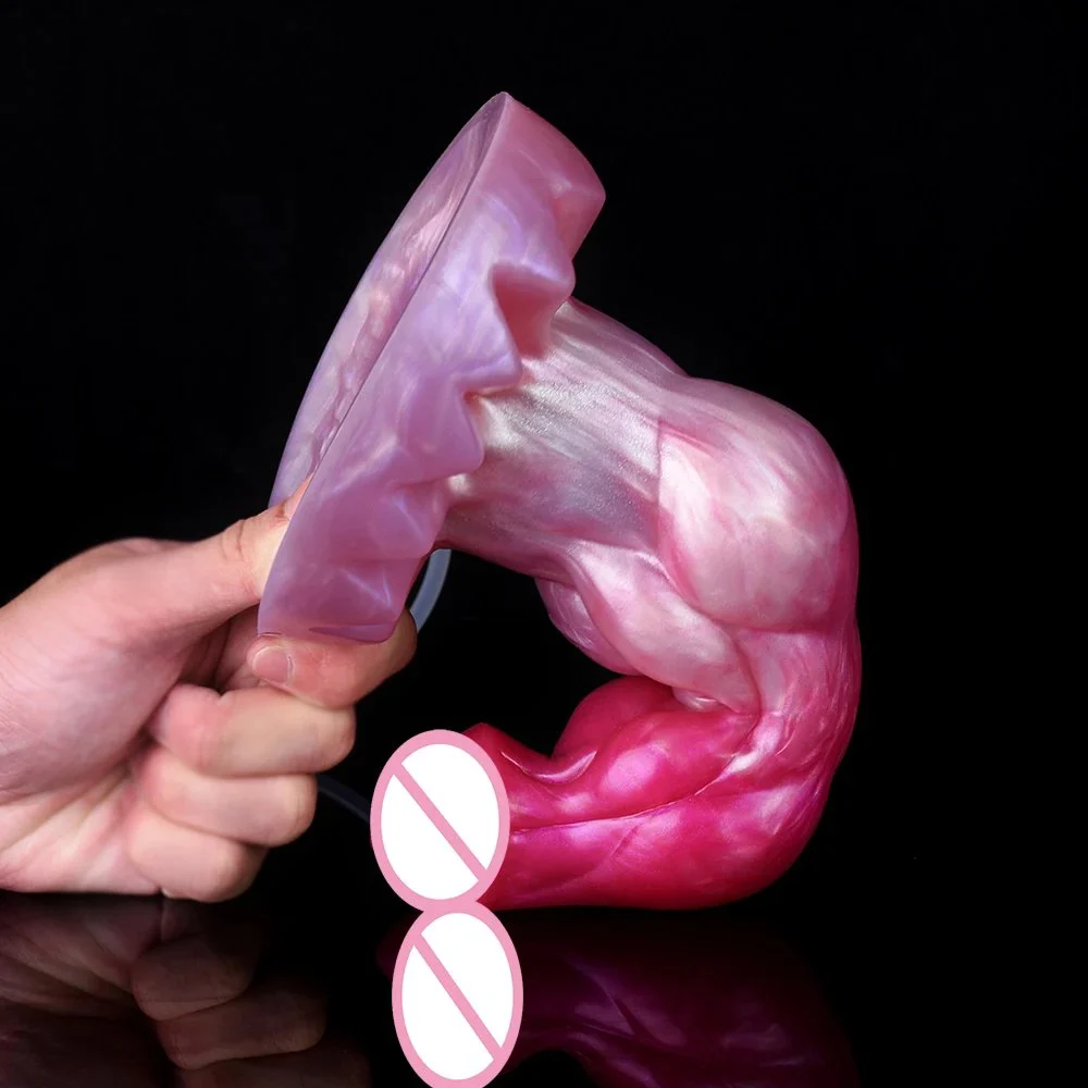 Animal Dog Cock Squirting Dildo for Women G-Spot Anal Plug Ejaculating Sex Toys for Adult