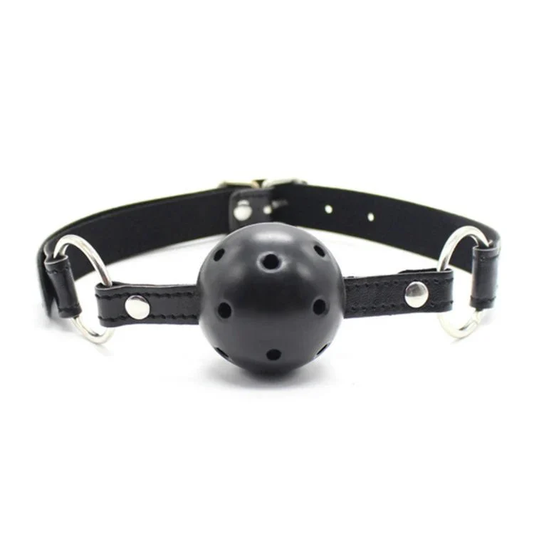 Adult Toys Couple Flirt Leather Mouth Ball Plug Fetter Sex Appeal