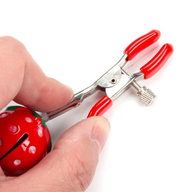 Sweet Strawberry Bell Milk Clip SM Prop Milk Clip Couple Training Nipple Clip Clitoral Clip Sexual Products