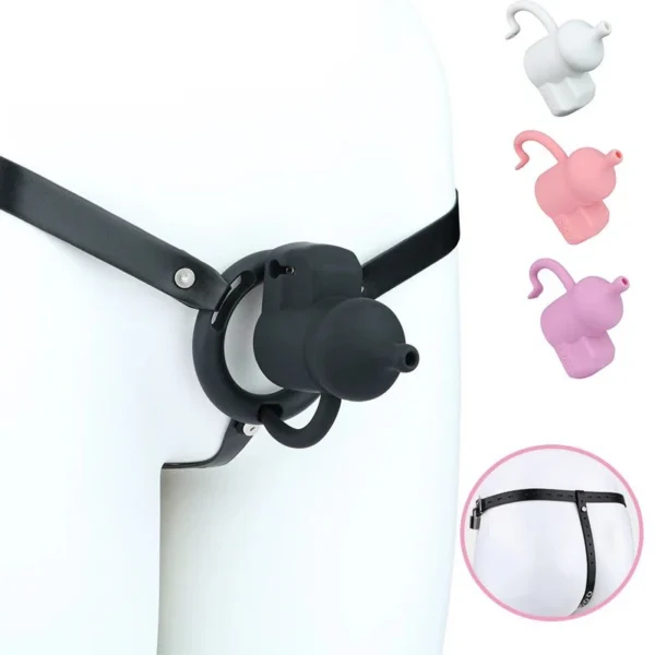 Anime Town Series Male Penis Cage with 4 Color Options and 2 Wear Styles Silicone Chastity Device Toy