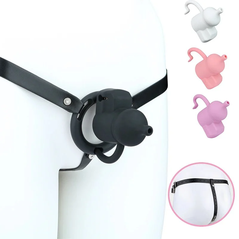 Anime Town Series Male Penis Cage with 4 Color Options and 2 Wear Styles Silicone Chastity Device Toy