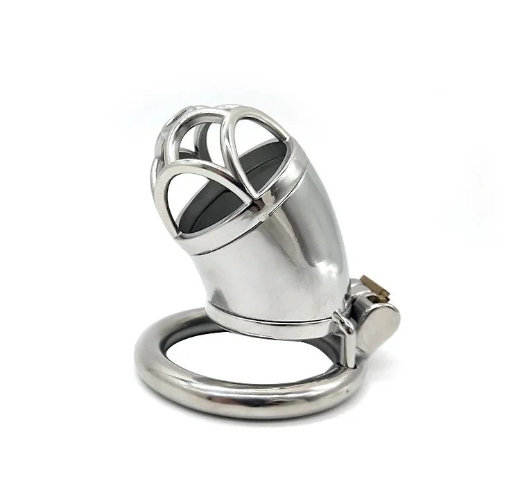 Total High 70mm 304 Stainless Steel Male Chastity Cage for Men Stainless Steel Sex Toys Bondage Sex Play for Couple