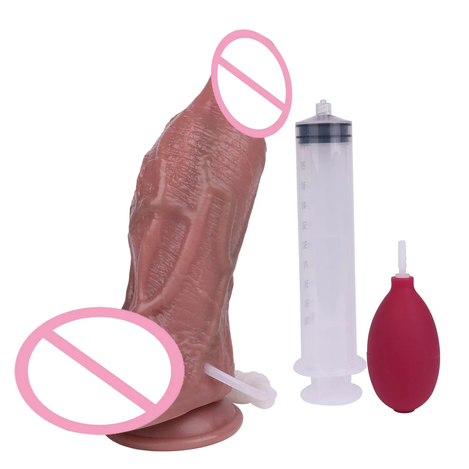 9.6 Inch Realistic Dildo with Suction Cup Squirting Cock Adult Sex Toy Orgsm Ejaculating Dildo Butt Plug Dildo